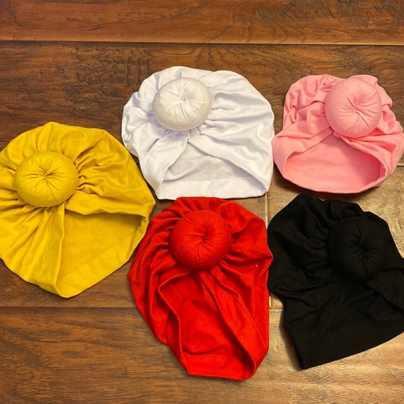 Other - (5) baby turbans headband hats